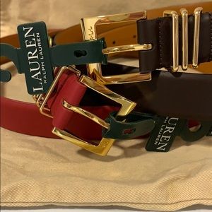 BRAND NEW LAUREN RALPH LAUREN BELTS (set)